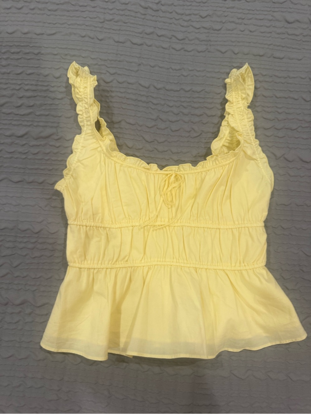 Sunday Best Helena Poplin Top Butter Yellow Lemonade - Picture 6 of 11